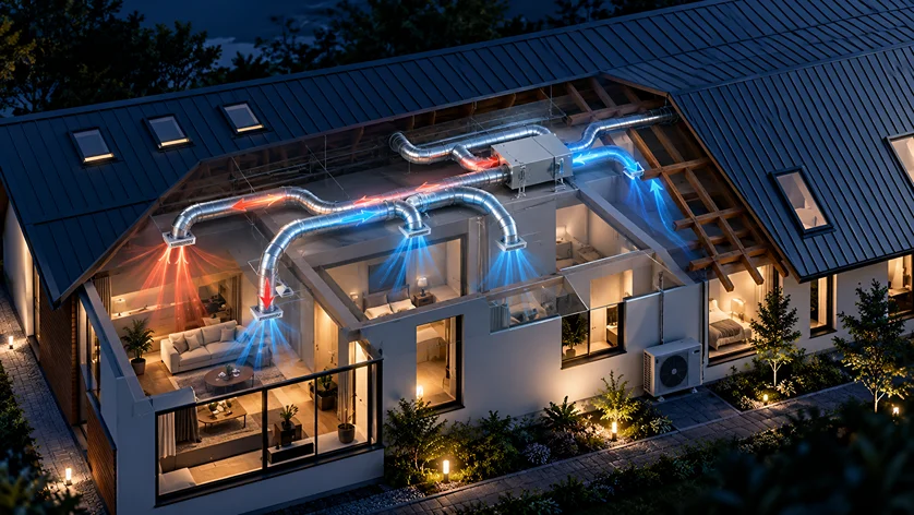ducted heat pump system